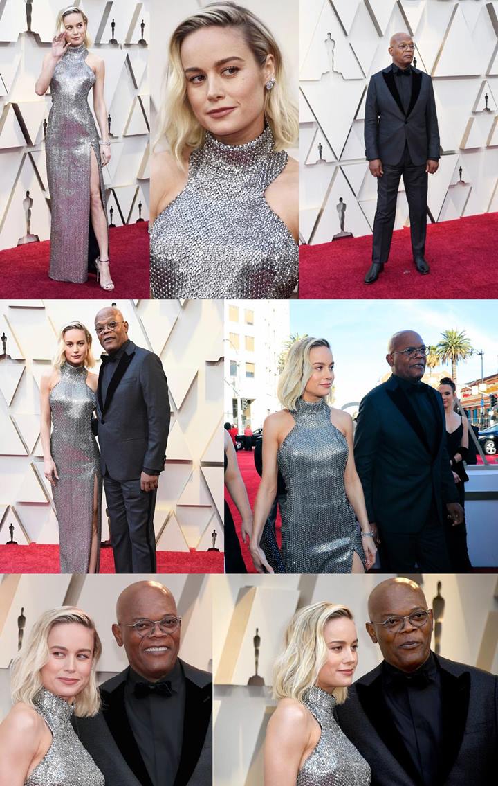 Samuel L. Jackson dan Brie Larson Tampil Memukau di Red Carpet Oscar 2019