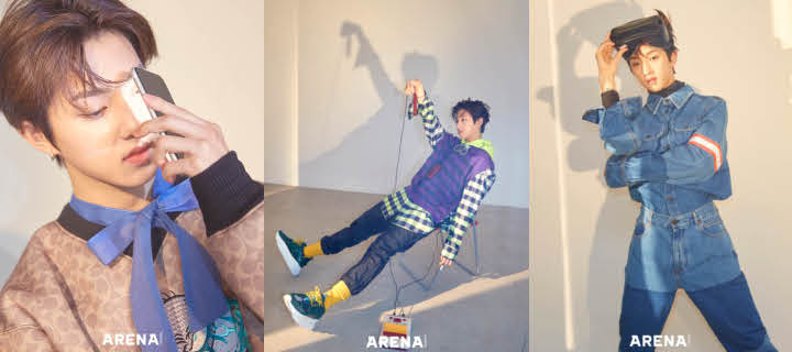 Jaehyun melakukan pemotretan