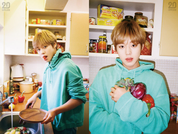 Park Jihoon di pemotretan majalah