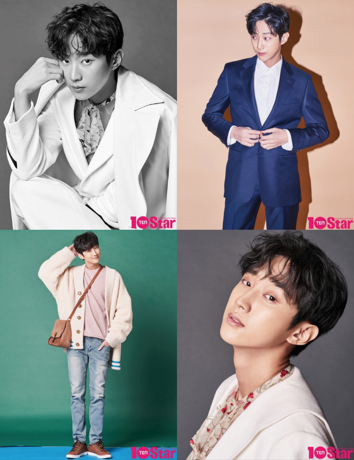 Jinyoung di pemotretan majalah