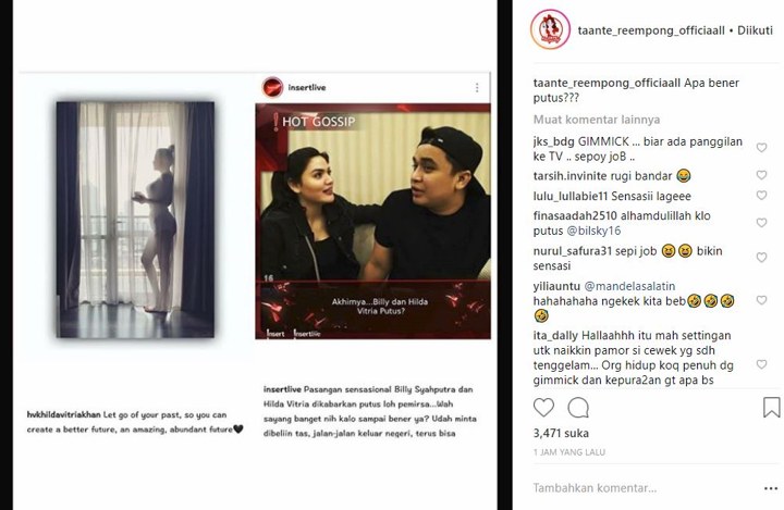 Hilda dan Bily Putus?