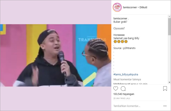Uya Kuya Yakin Billy Syahputra dan Hilda Vitria Putus Gara-Gara Gelagat Ini