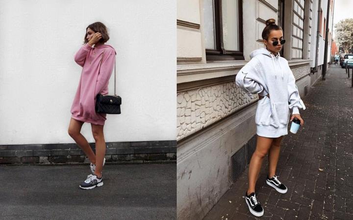 Padukan Oversized Hoodie dan Sneaker