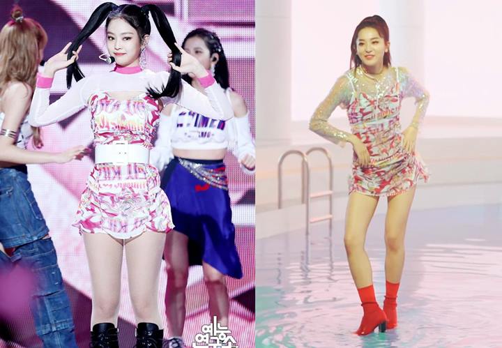 Jennie dan Seulgi Tampilkan Kesan Berbeda Meski Pakai Dress Kembaran