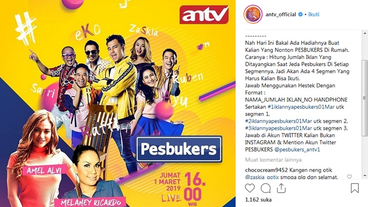 Promo Kuis Hitung Iklan Pesbukers
