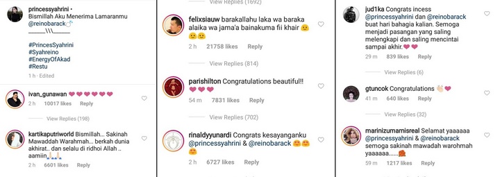 Paris Hilton Ucapkan Selamat Syahrini