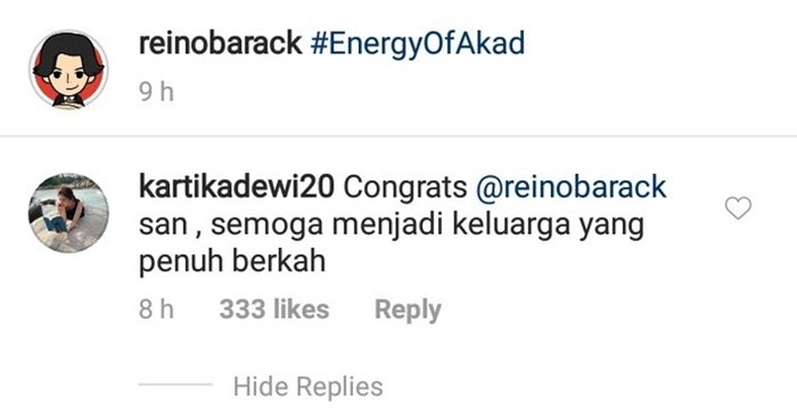 Adik Sandra Dewi Komentari Reino