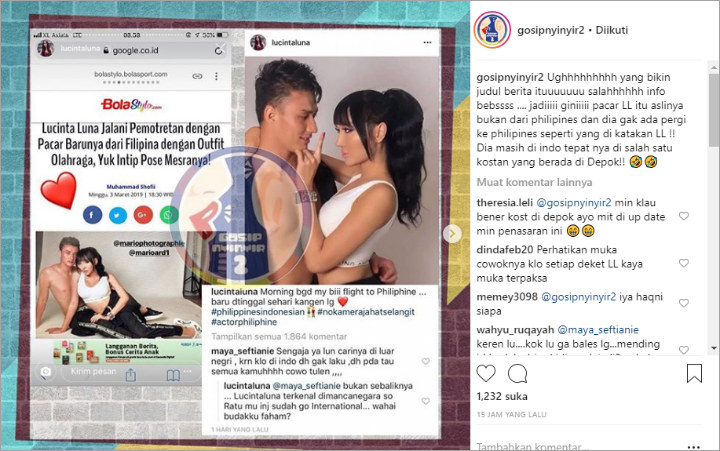 Lucinta Luna Ngaku Pacari Pria Filipina, Tak Terima Disindir Sudah Tak