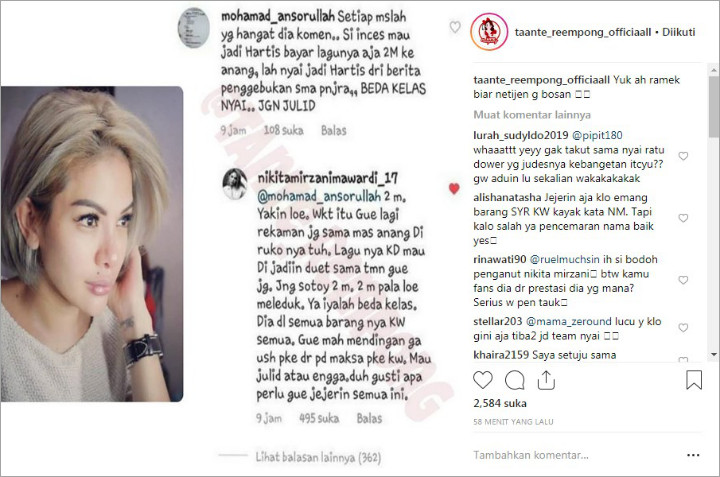 Emosi Diejek Beda Kelas, Nikita Mirzani Sebut Syahrini Dulunya Hobi Pakai Barang KW