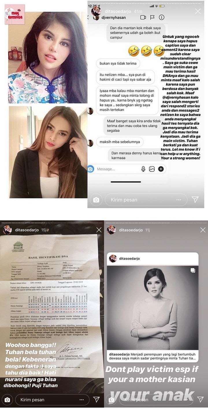 Dita Kirim Pesan ke DJ Verny Hasan