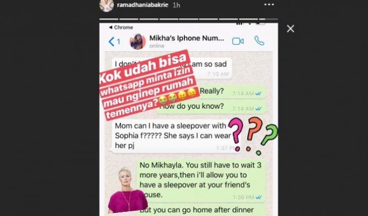 Chat Nia Ramadhani