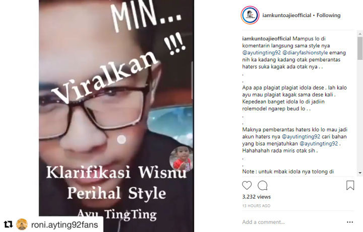 Stylist Ayu Ting Ting Beri Klarifikasi Menohok Bantah Artisnya Plagiat Via Vallen