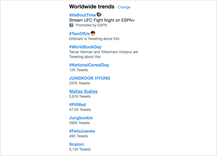 Jungkook Jadi Trending Topik