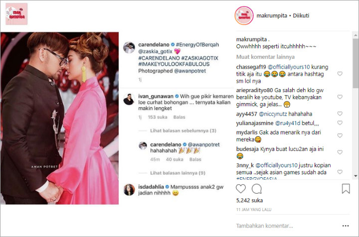 Komentar Ivan Gunawan dan Iis Dahlia