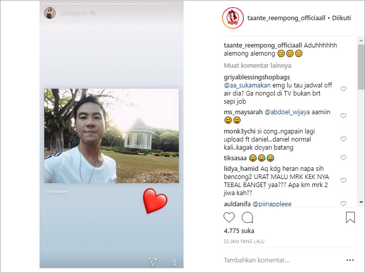 Millen Pasang Foto Daniel