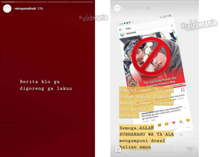 Komentar Istri Zul