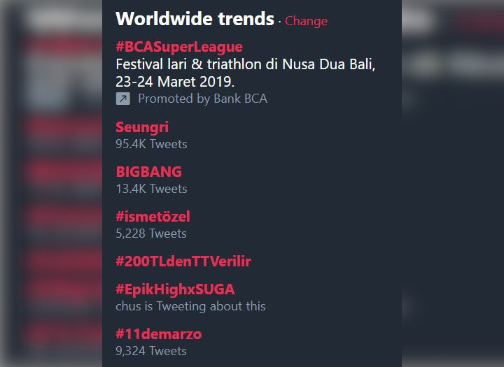 Seungri Trending Topic
