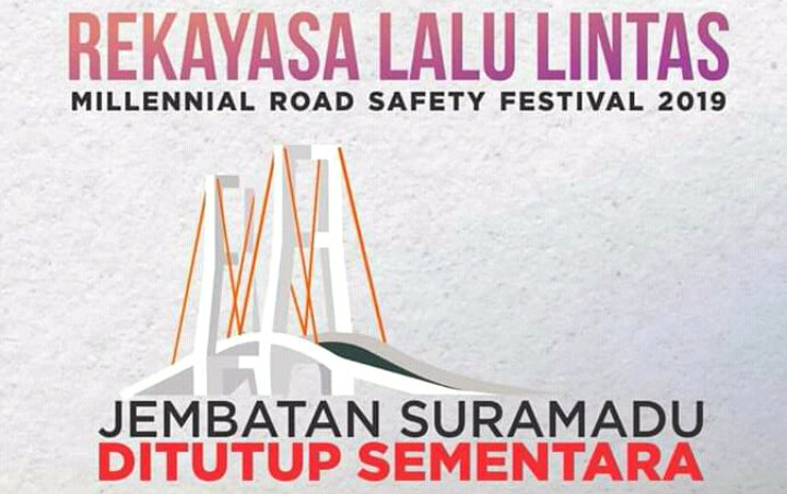Gelar Acara Milenial Road Safety Festival, Polisi Tutup 6 Jam Jembatan Suramadu 17 Maret Nanti