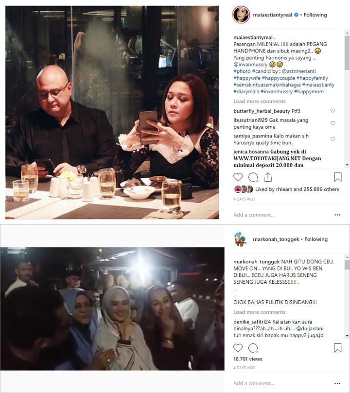 Maia dan Irwan Pamer Gaya Milenial