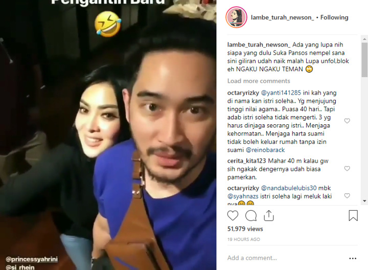 Syahrini Rangkul Jeje