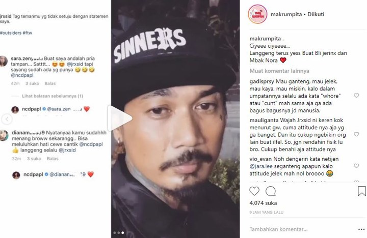 Pernyataan Jerinx dan Komentar Nora