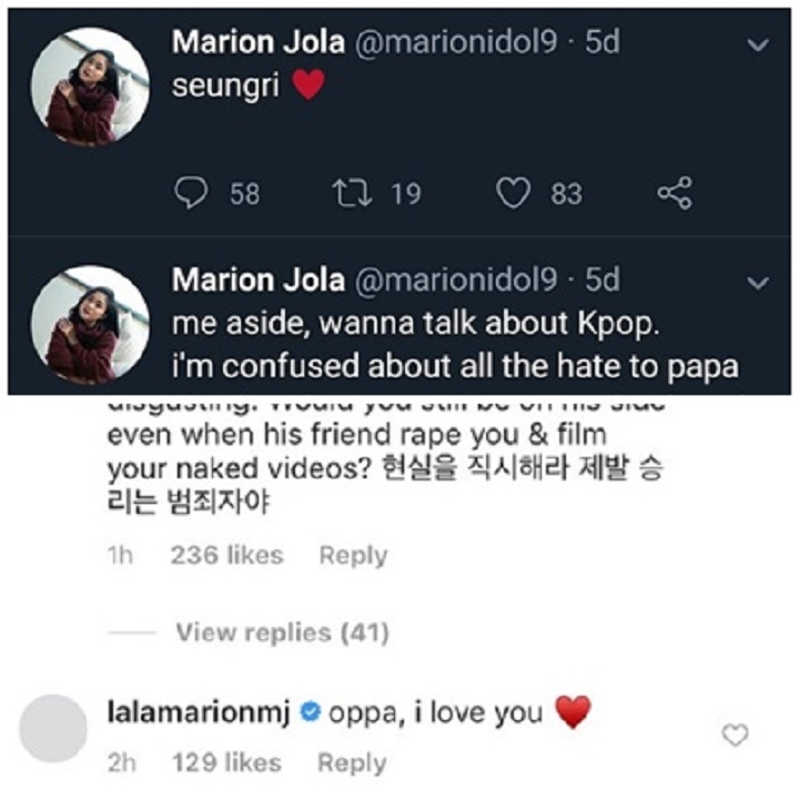 Komentar Marion Jola