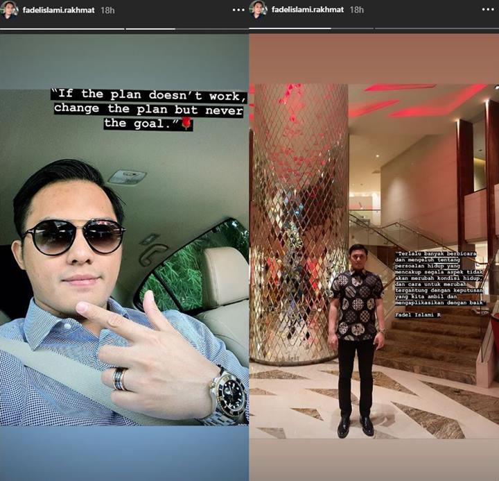 Postingan Bijak Fadel Pacar Muzdalifah