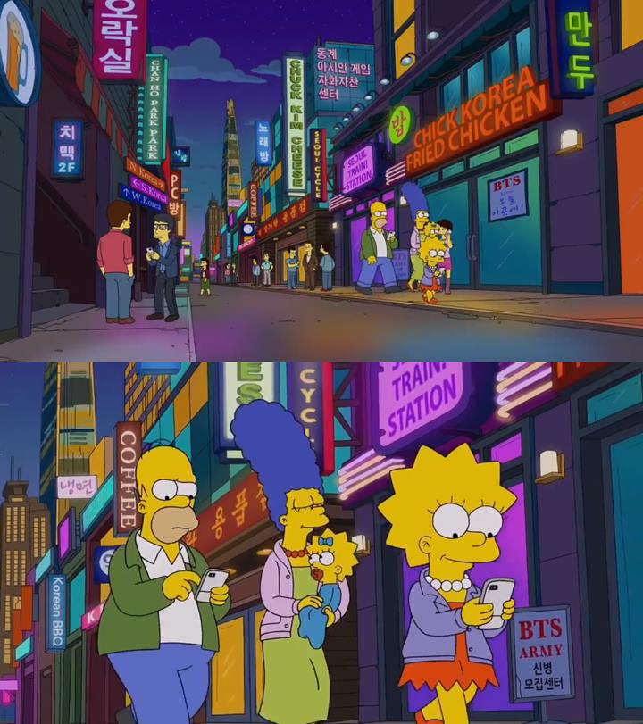 BTS di The Simpsons