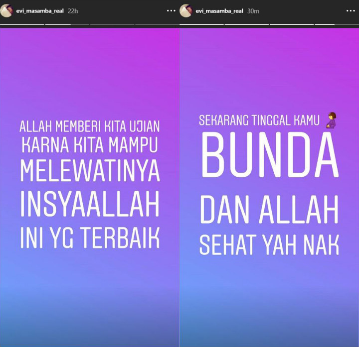Curhatan Evi Masamba