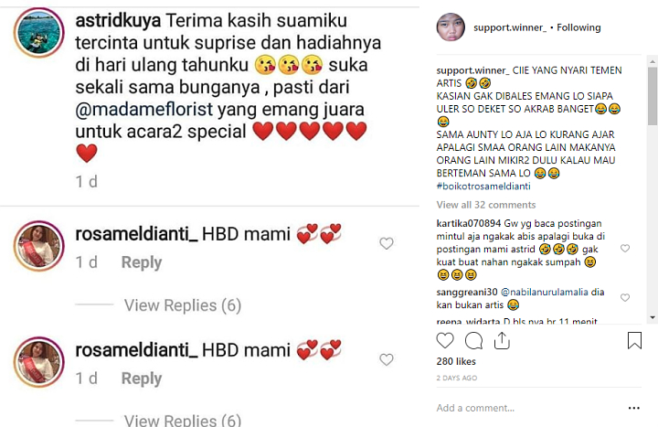 Meldi Ucap Ultah ke Astrid Kuya