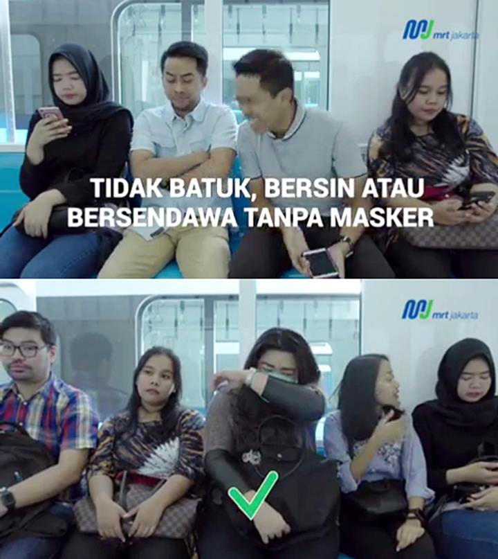 Tidak Batuk, Bersin atau Bersendawa Tanpa Masker