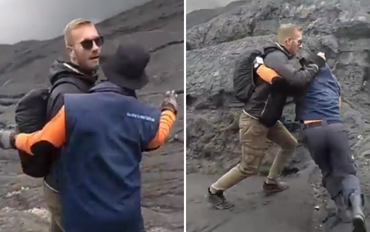 Viral Video Turis Bule Paksa Naik ke Kawah Bromo Hingga Banting Petugas, Netter Geram