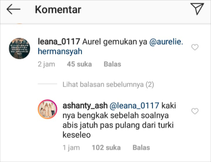 Kaki Aurel Hermansyah di Postingan Krisdayanti Jadi Sorotan, Ashanty Beri Pembelaan Untuk Anak Tiri
