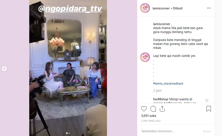 Syuting Nia Ramadhani dan Evi Masamba