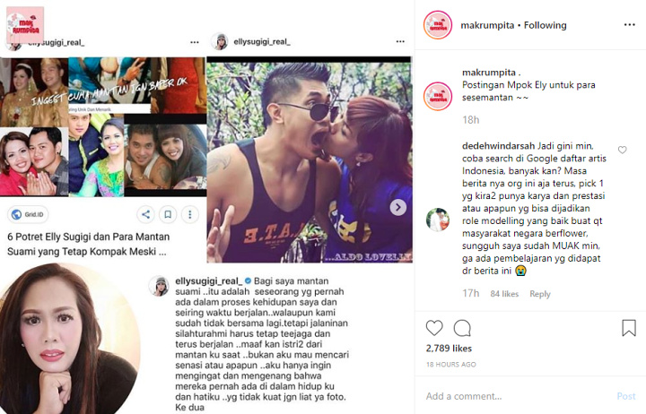 Ely Sugigi Pamer 4 Suami Brondong