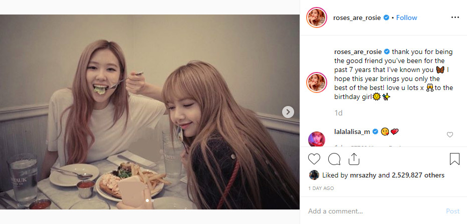Rose Rayakan Ultah Lisa