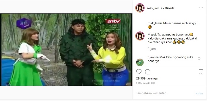 Wijin Gisel di Pesbukers ANTV