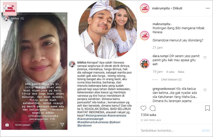 Vanessa Angel Pamit