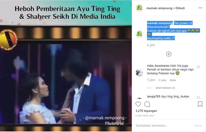 Ayu Ting Ting Shaheer Sheikh di Media India
