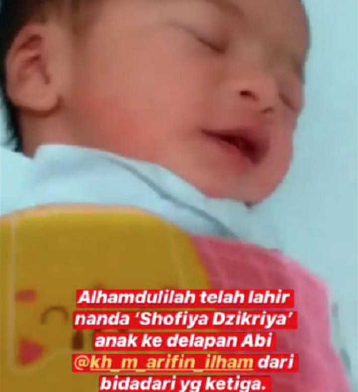 Ustaz Arifin Ilham Dikaruniai Momongan ke-8 dari Istri Ketiga