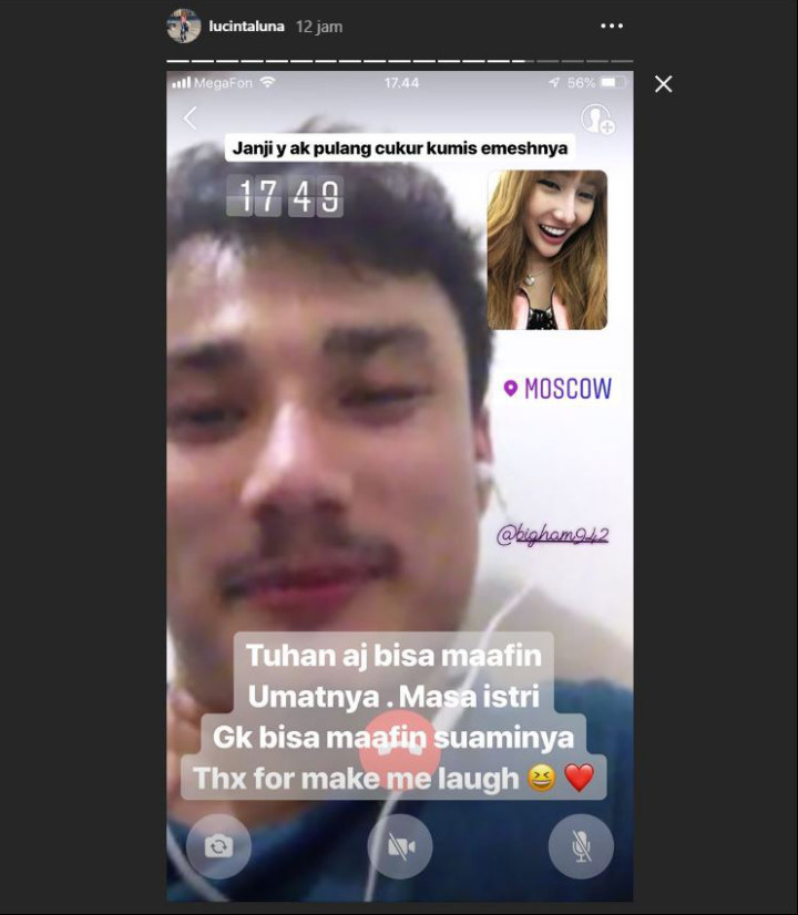 Lucinta luna Maafkan Suami