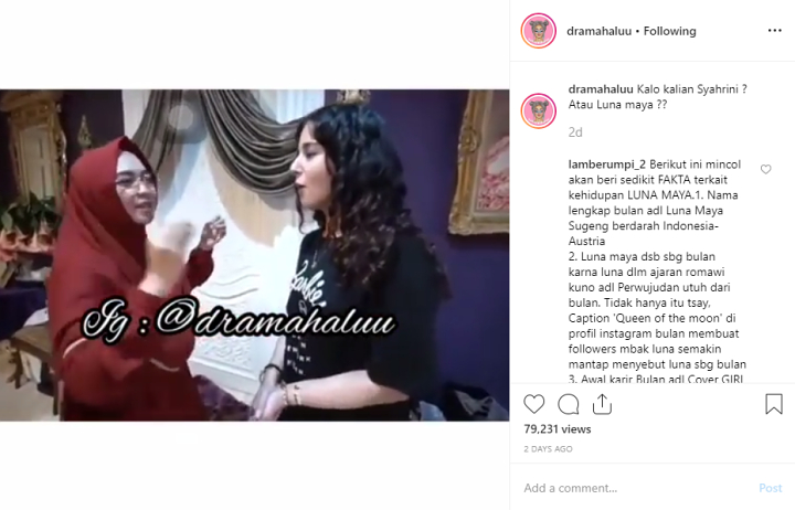 Tasya Farasya Pilih Luna Maya