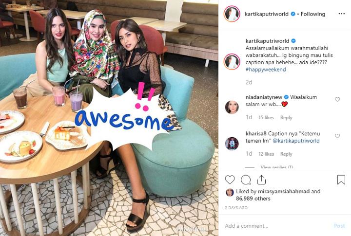 Kartika Putri Tuai Pujian Tutupi Paha Jessica Iskandar
