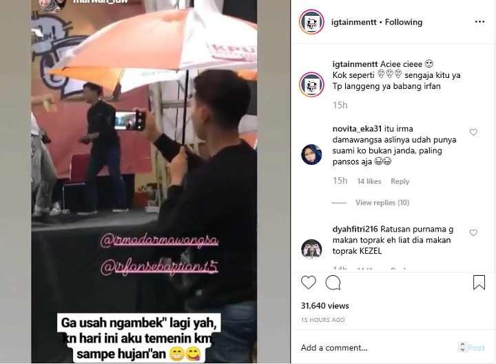Irfan Temani Irma Manggung