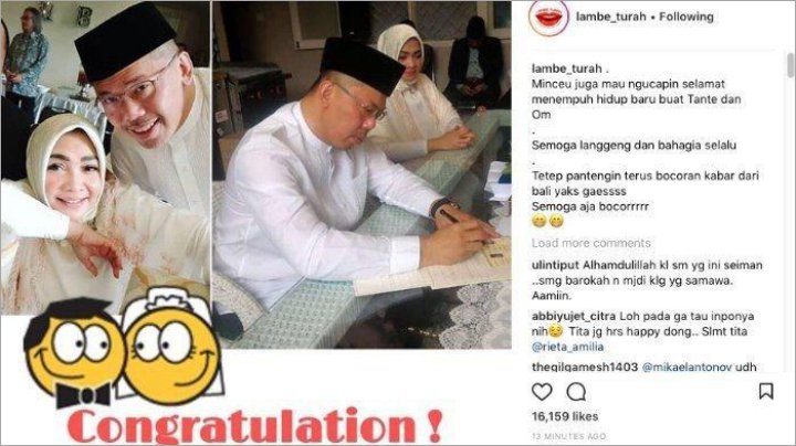 pernikahan Mama Rieta