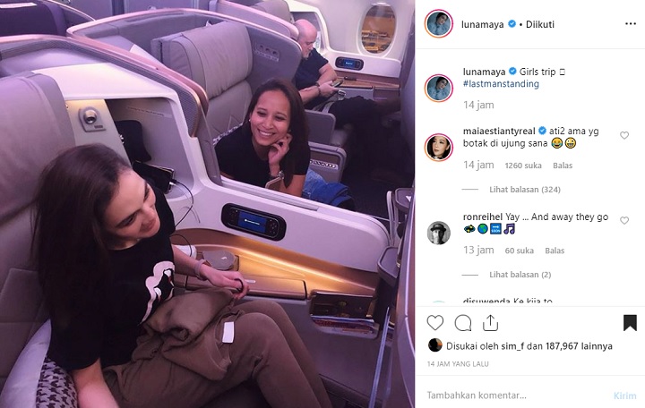 Komentar Maia Estianty di Instagram Luna Maya