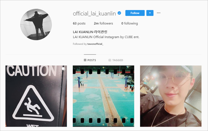 Instagram Lai Guanlin
