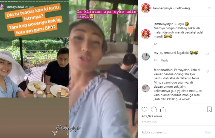 Ayu Dewi dan Regi