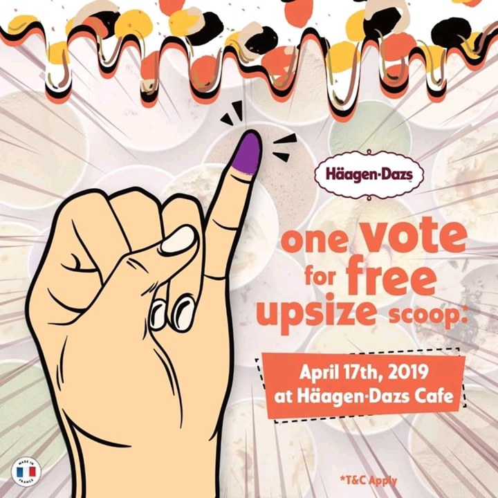 Cobain Haagen-Dazs dengan Diskonan Pemilu 2019