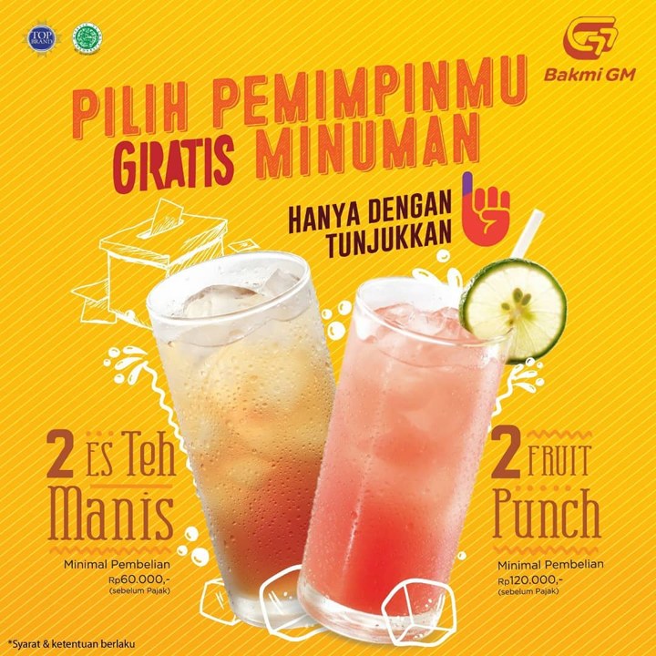 Makan di Bakmi GM dengan Diskonan Minuman